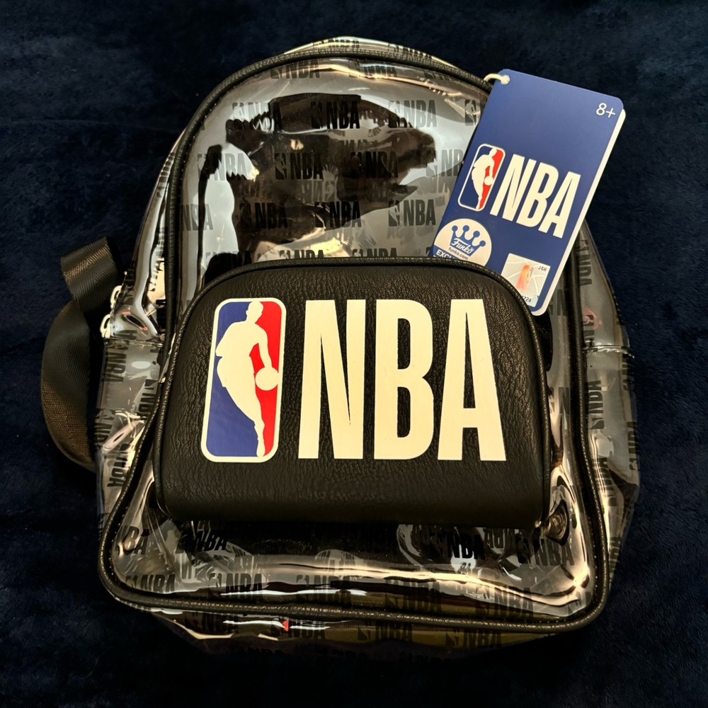 NWT NBA clear mini backpack